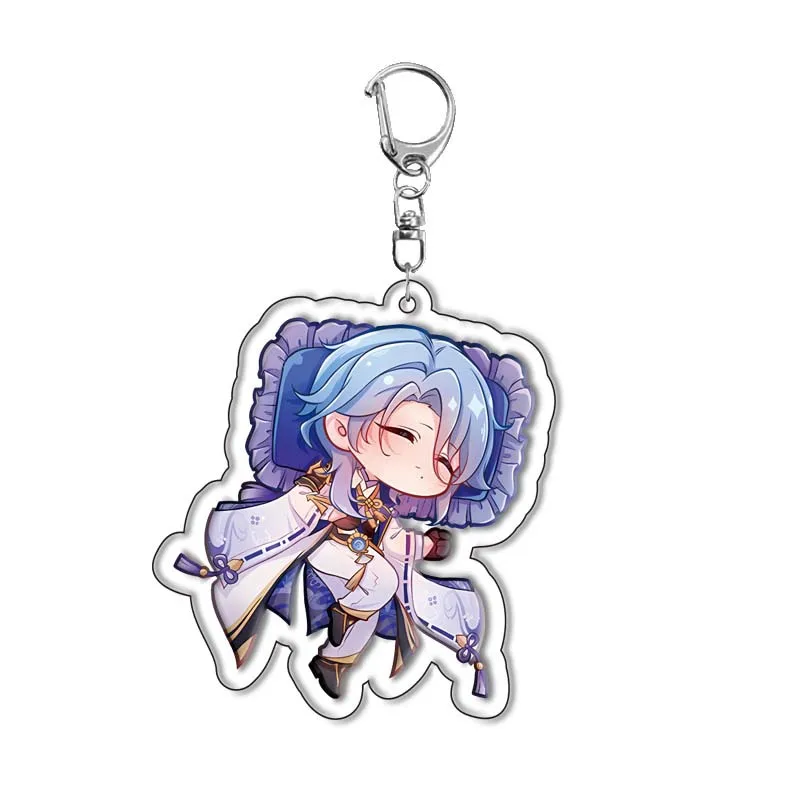 Anime Spiel Genshin Impact Kaveh Kirara Wanderer Arzt Fatui Dottore Schlüssel bund Cosplay Acryl Schlüssel ring – Detail 9