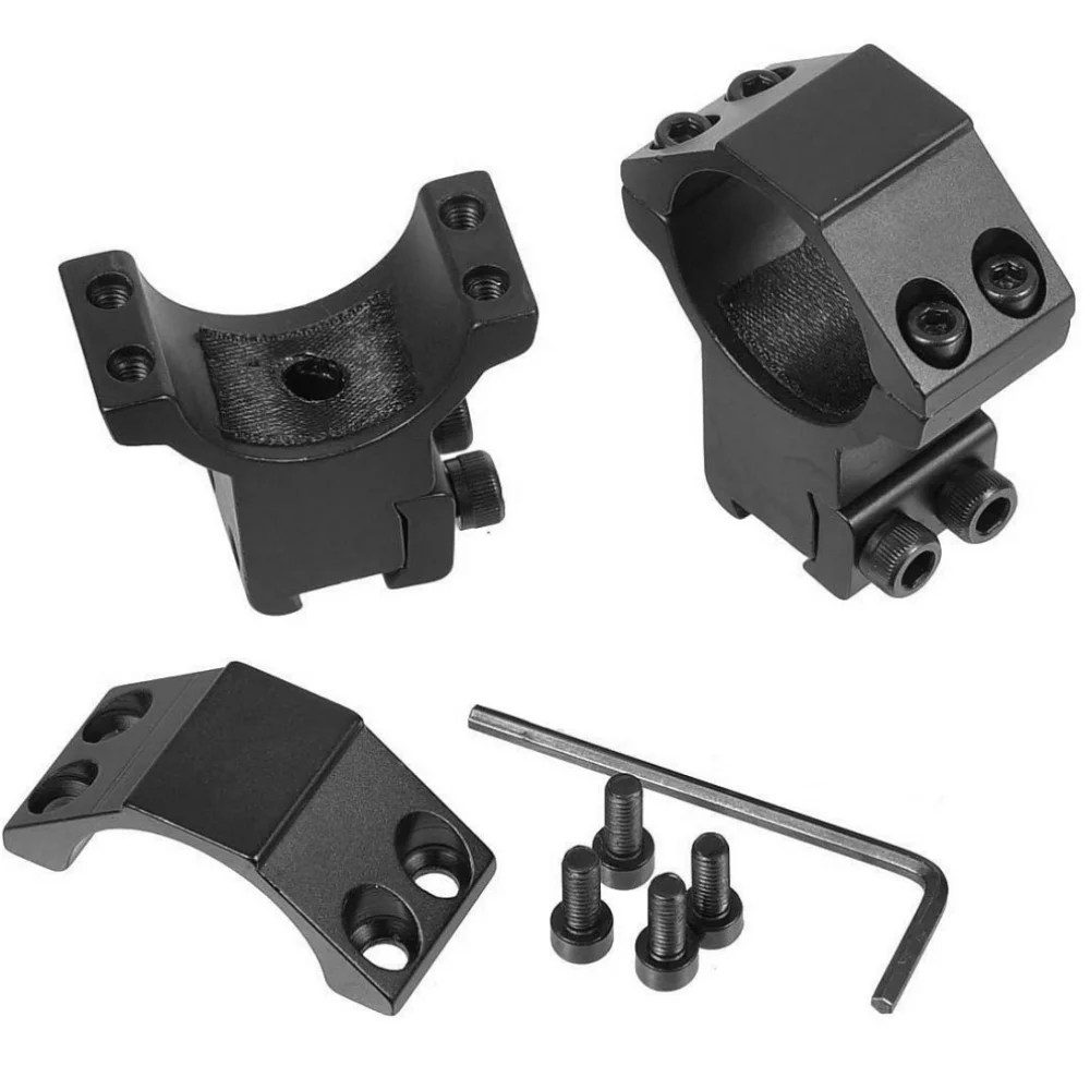 Hunting Rifle Scope Mount Ring 2PCS for Dia 25.4mm 30mm Tube Scopes 11mm 20mm Dovetail Picatinny Rail Tactical Flashlight Mount
