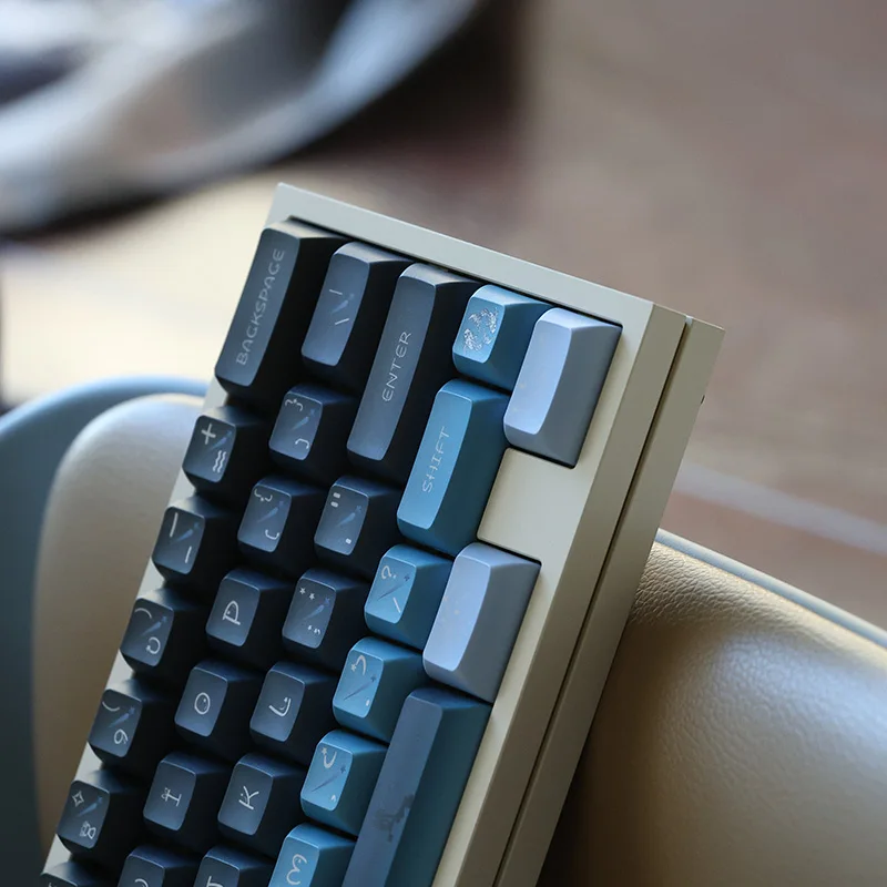 Constelação Gradiente Keycaps Teclado Mecânico Iso Digite Chaves Perfil Pbt 5-side Dye Sublimação 143 Chaves - Imagem 6