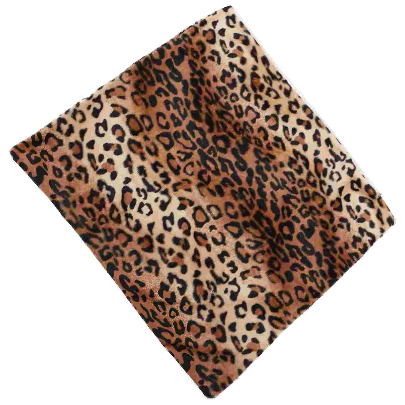 

Leopard Print Pillowcase Satin Sofa Decorative Cover Animal Cases Printed Plush Stuffing Throw Stuffed Cushion