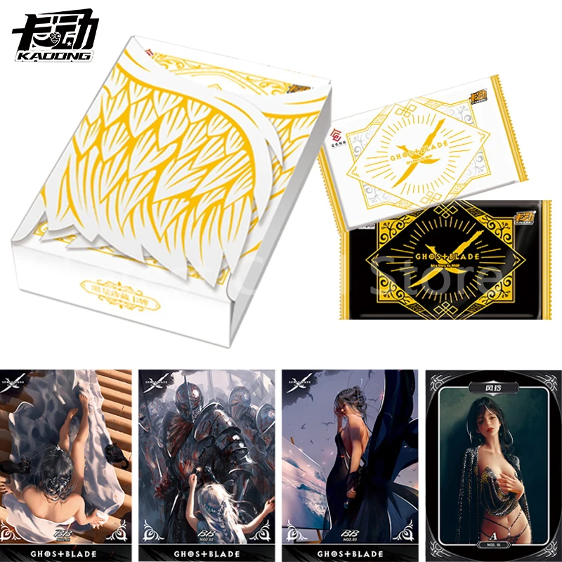 

Genuine Ghostblade Series Deluxe Collection Edition Card Box Anime Peripheral Rare Hidden Gold Cards Game Toys Kids Hobby Gift