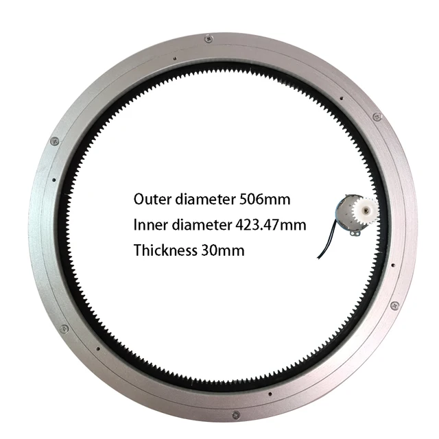 ตลับลูกปืนเม็ดกลมขนาด 506 มม. โต๊ะรับประทานอาหารทรงกลมฮาร์ดแวร์จานหมุนเรียบโหลดสูงสุด 100 กก 1