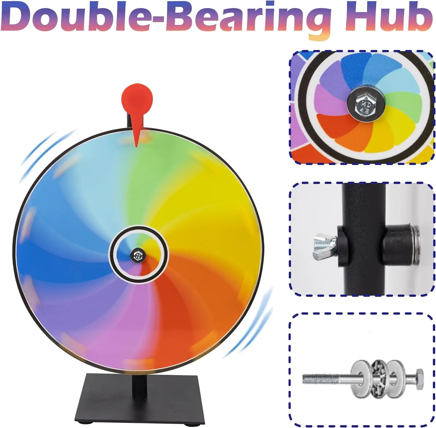 Liummrcy Spin the Wheel 11.81 Inch 10 Slots Spinning Wheel Game 5