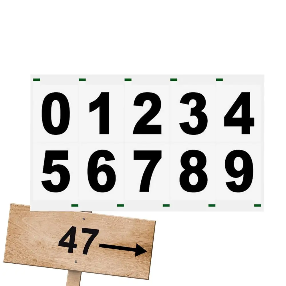 Description Picture 2 of itemMailbox Numbers For Outside Reflective Trash Cans Numbers Decal Strong Adhesive Waterproof Numbers Sticker For Cars Trucks