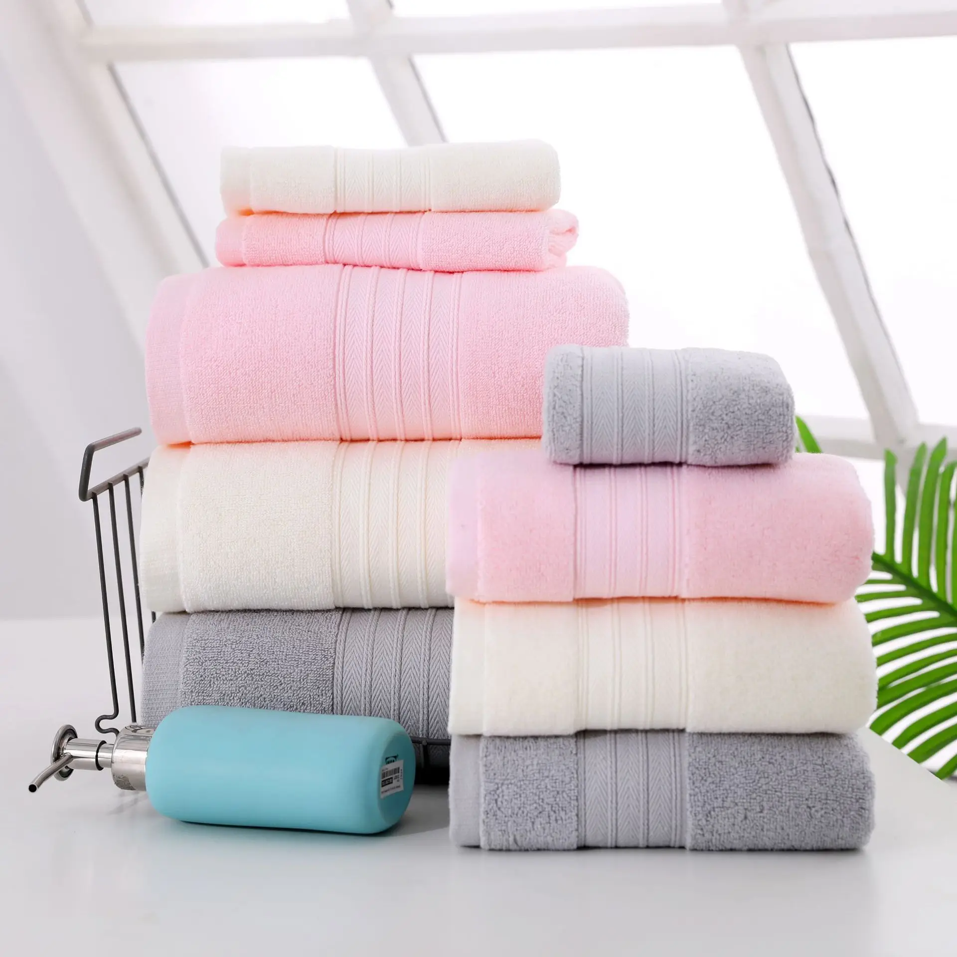 CottonLargeSizeBathTowelBathroomBeachTowesFaceHandTowels