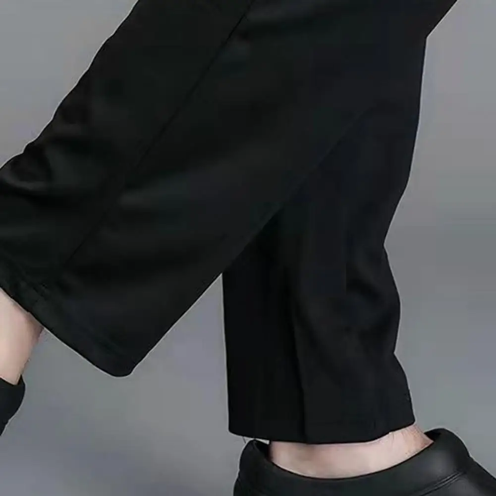 Unisex Chef Pants Loose Elastic Waist Trousers Pockets Stretchy Service Cook Restaurant Uniform Waiter Secure Trousers 6