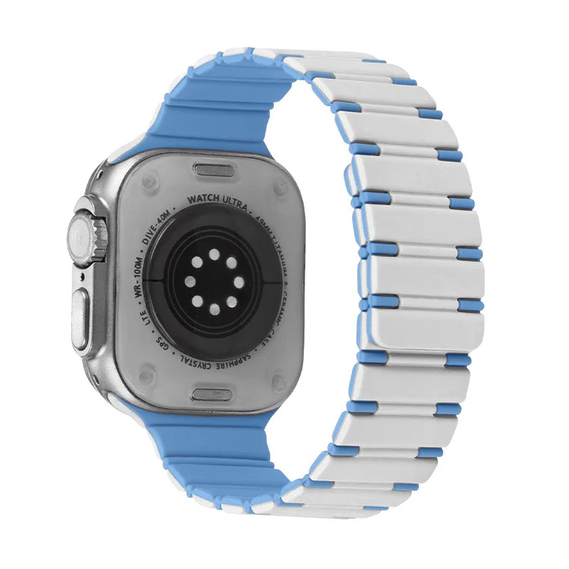 Dual-Color Magnetic Silicone Strap