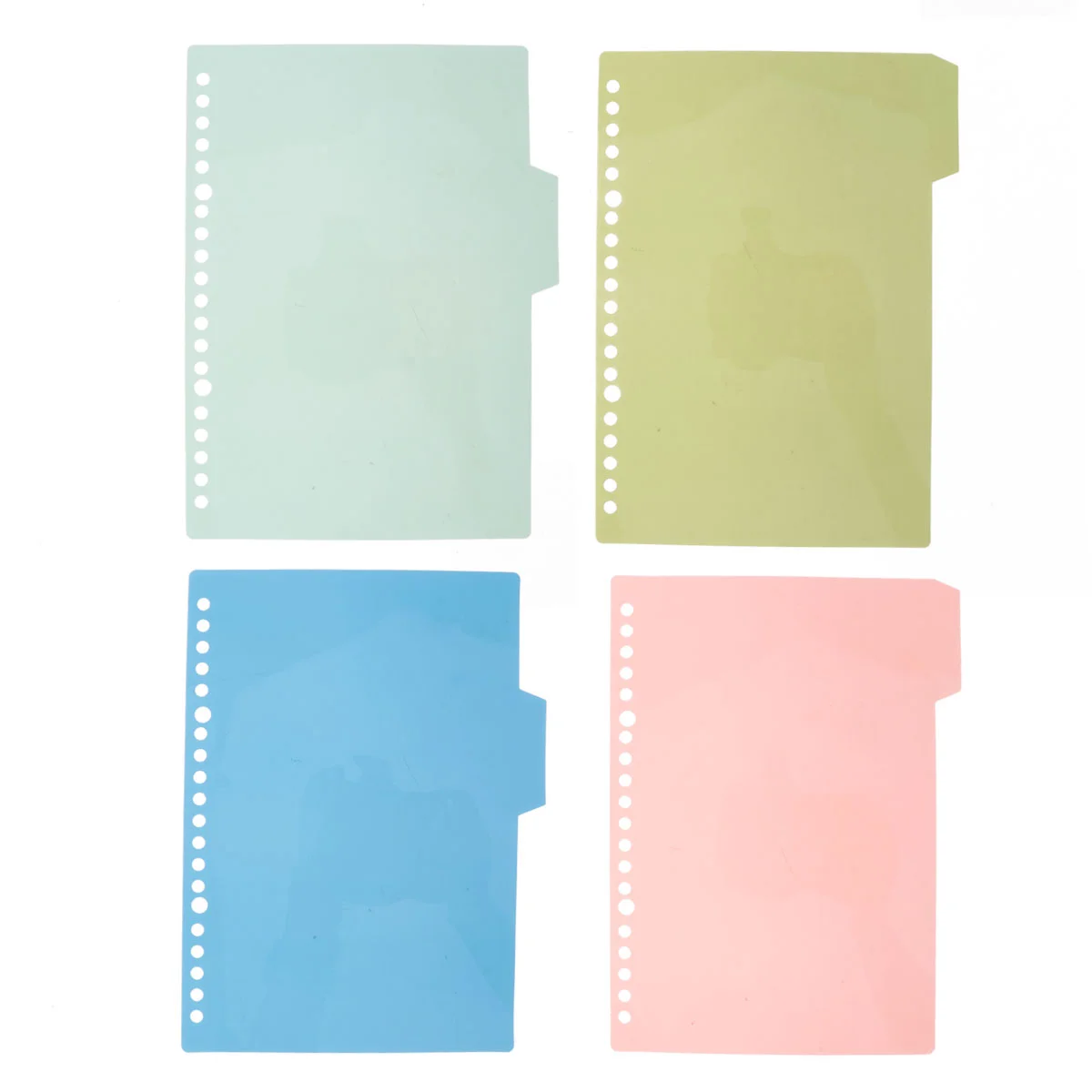 

20 Sets/80pcs Insert Indexes Binder Tab Dividers Insertable The Notebook Clips Pluggable