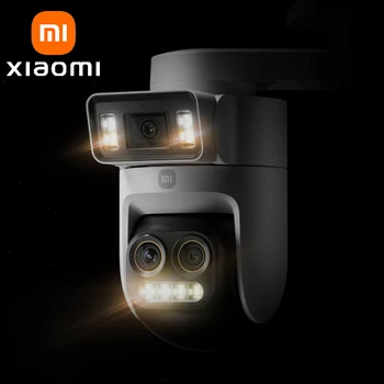 XIAOMI Nuova telecamera esterna intelligente 4 Pro Triple Camera Zoom Edition, 360 °   Zoom ibrido 5MP 3K, 9x, IP66, versione cinese con adattatore