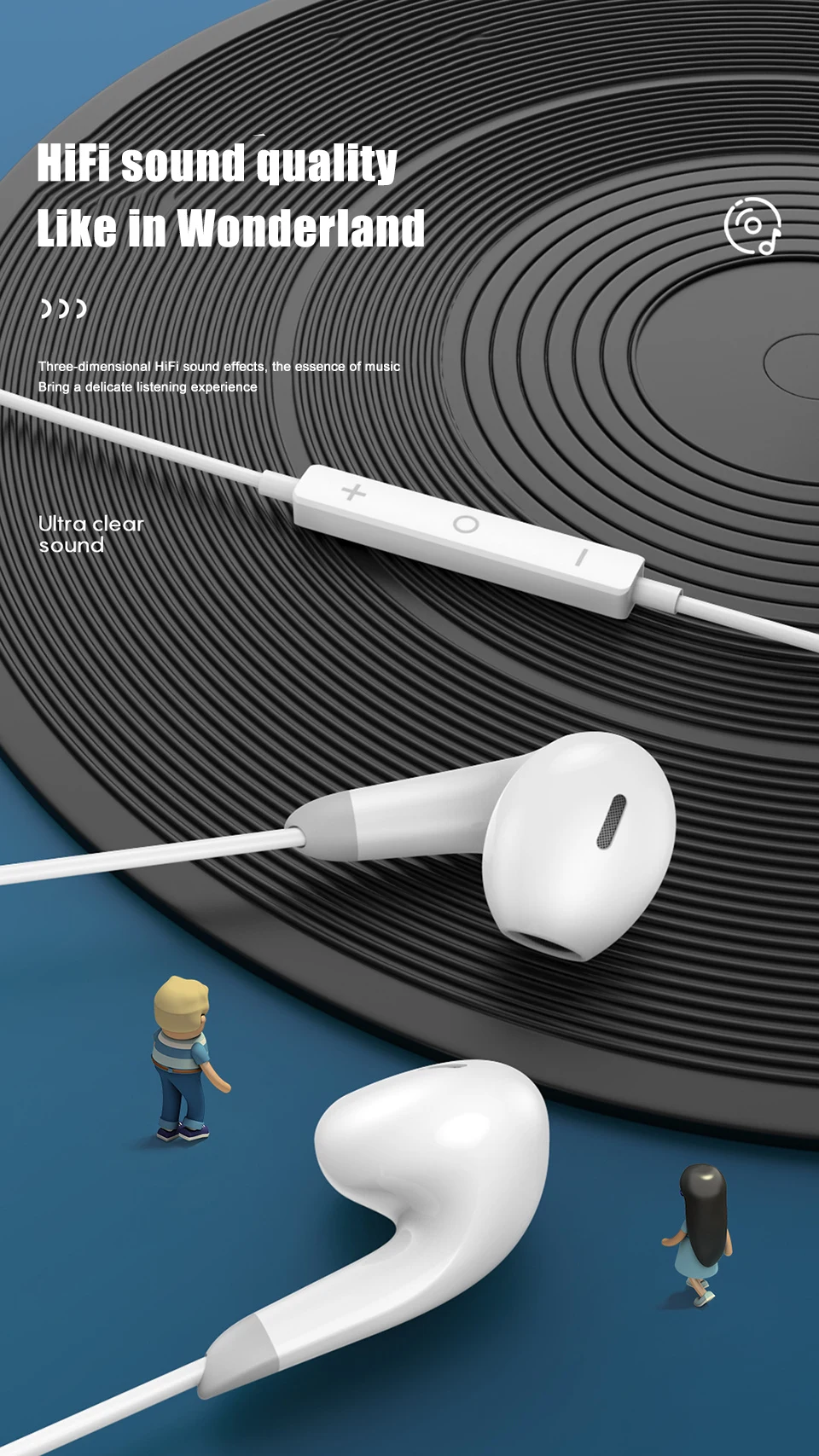 Description Picture 3 of itemHalf-In-Ear Earphone For Apple iPhone 14 Pro Max 13 12 For IOS Lightning Wired Headphones X XS XR 8 7 6 Plus Bluetooth Earbuds