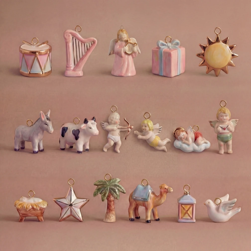 Einfacher und beliebter Anhänger im neuen Stil: Sonne, Pony, Kuh, Engel, Umschlag, DIY-Schmuckanhänger