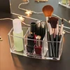 1pc Cosmetic Storage Dustproof Makeup Brush Storage Bucket Cosmetic Brush Holder Cup Transparent Pen Holder For Dressing Table 4