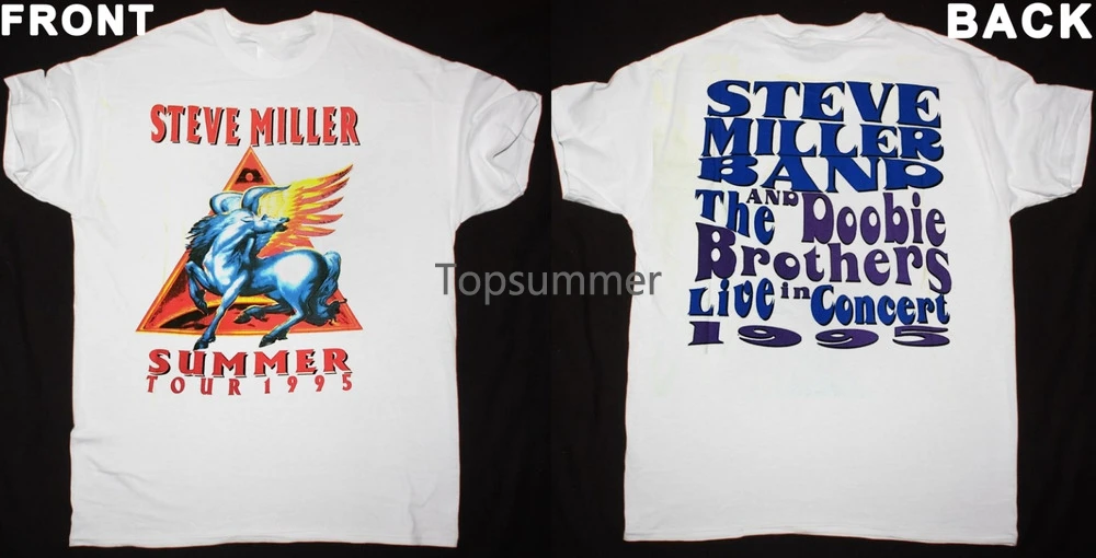 

Vintage Steve Miller Band Double-Sided T-Shirt White Unisex S-5Xl 1Pt317