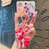 My Little Pony Anime Keychain Twilight Sparkle Pinkamena Diane Pie Fluttershy Rarity Rainbow Dash KeyBuckle Kids Birthday Gifts 4