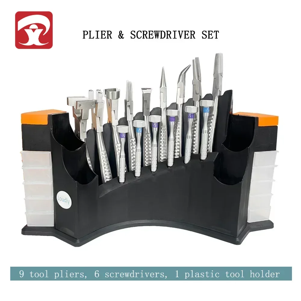 

3T Brand Glasses Jewelry Assembly Maintenance Adjustment Tool Pliers Screwdriver Set Glasses Shop Processing Center B09AB