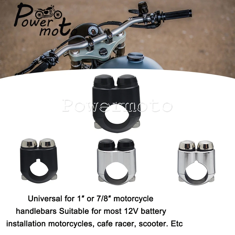 

Универсальный 2-кнопочный переключатель для мотоцикла Honda Chopper BMW Cafe Racer, Универсальный руль 22 мм 25 мм 7/8 дюйма 1 дюйм