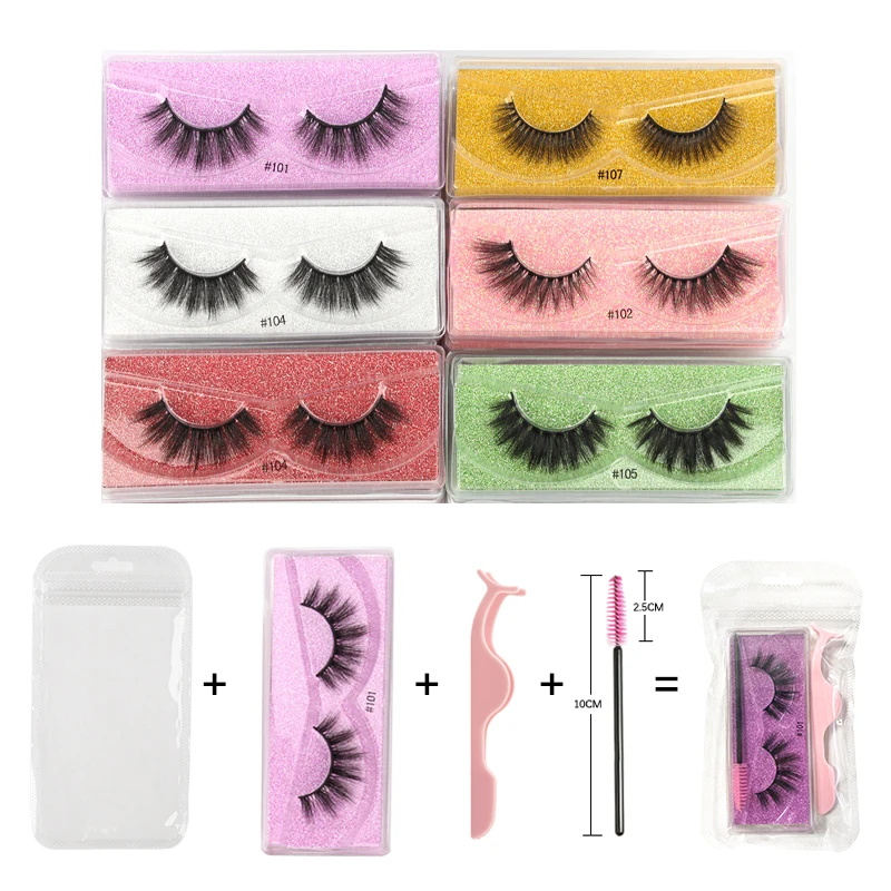 Mink False Eyelashes Wholesale Natural Fake Lashes