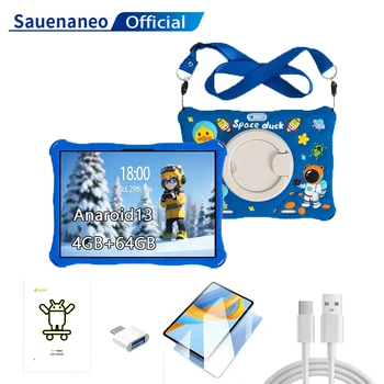 BDF Tavoletta per bambini da 10 pollici Android 13WIFI Processore Octa Core 4 GB RAM 64 GB ROM YouTube Doppia fotocamera Doppia scheda SIM con custodia 1