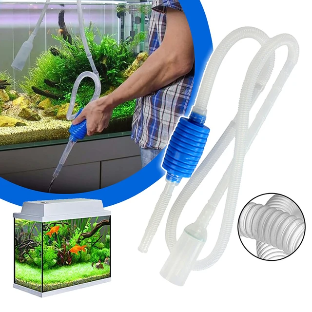 Semi-automatic Water Change Aquarium Siphon Fish Tank Syphon Vacuum Cleaner Pump 2