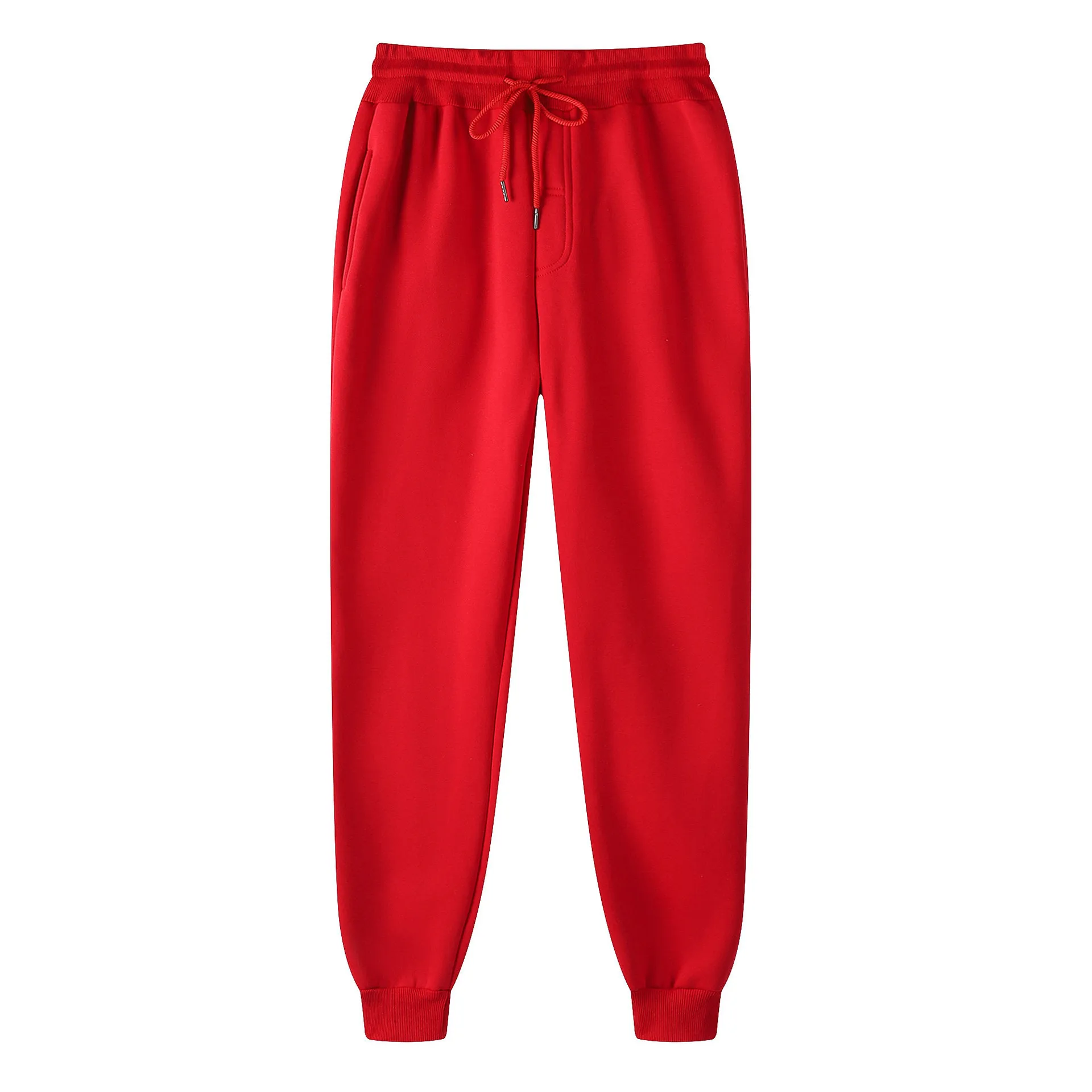 Men's Fleece Pants Sweatpants Joggers Winter Pants Trousers Side Pockets Elastic Waist Fleece Comfort Warm Daily Casual Unisex 4