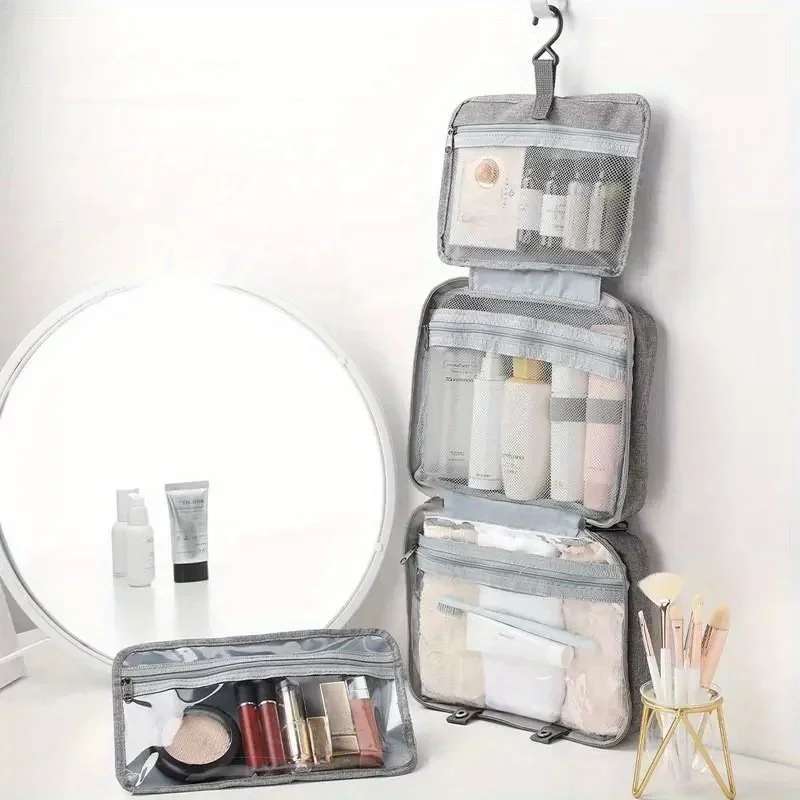 Women's Travel Toiletries for Men - Portable Hanging Storage Bag Cosmetic Bag Suitable for Cosmetic Travel Accessories Essential - 2