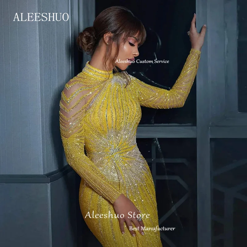 Рисунок 3 - Роскошное желтое платье Aleeshuo