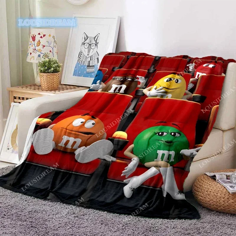 

MM chocolate bean soft Flannel thin blanket bed sofa cover bed sheet home decoration picnic blanket throw blanket