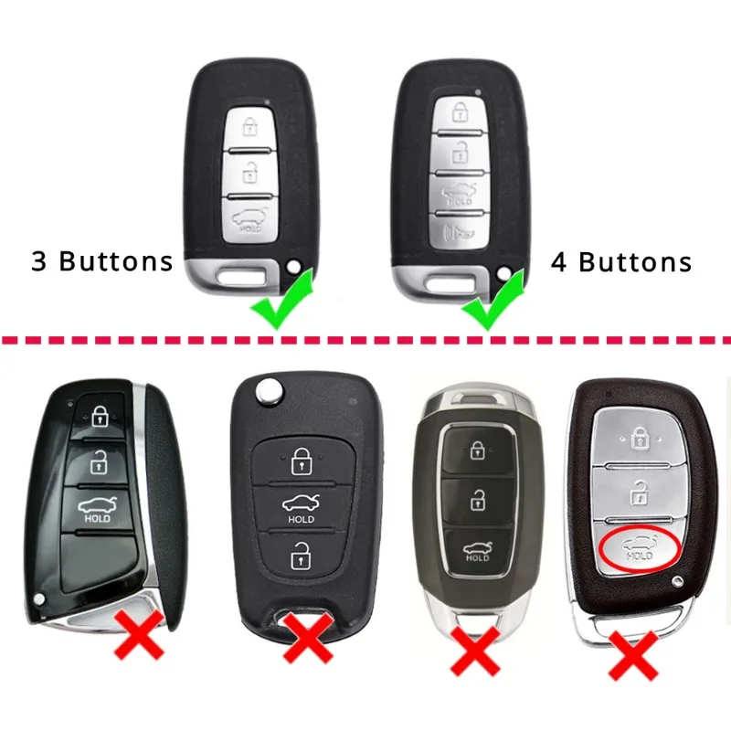 Carbon fiber ABS Key Case Cover for Hyundai Solaris HB20 Veloster SR IX35 Accent Elantra i30 KIA RIO K2 K3 Sportage key case cover key case