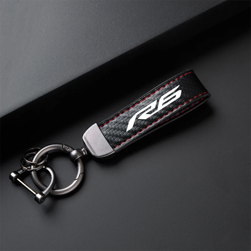 고급 탄소 섬유 오토바이 키체인 거치대 키링, 야마하 YZF R6 2016 2017 2018 2019 2020 YZFR6 YZF-R6 액세서리
