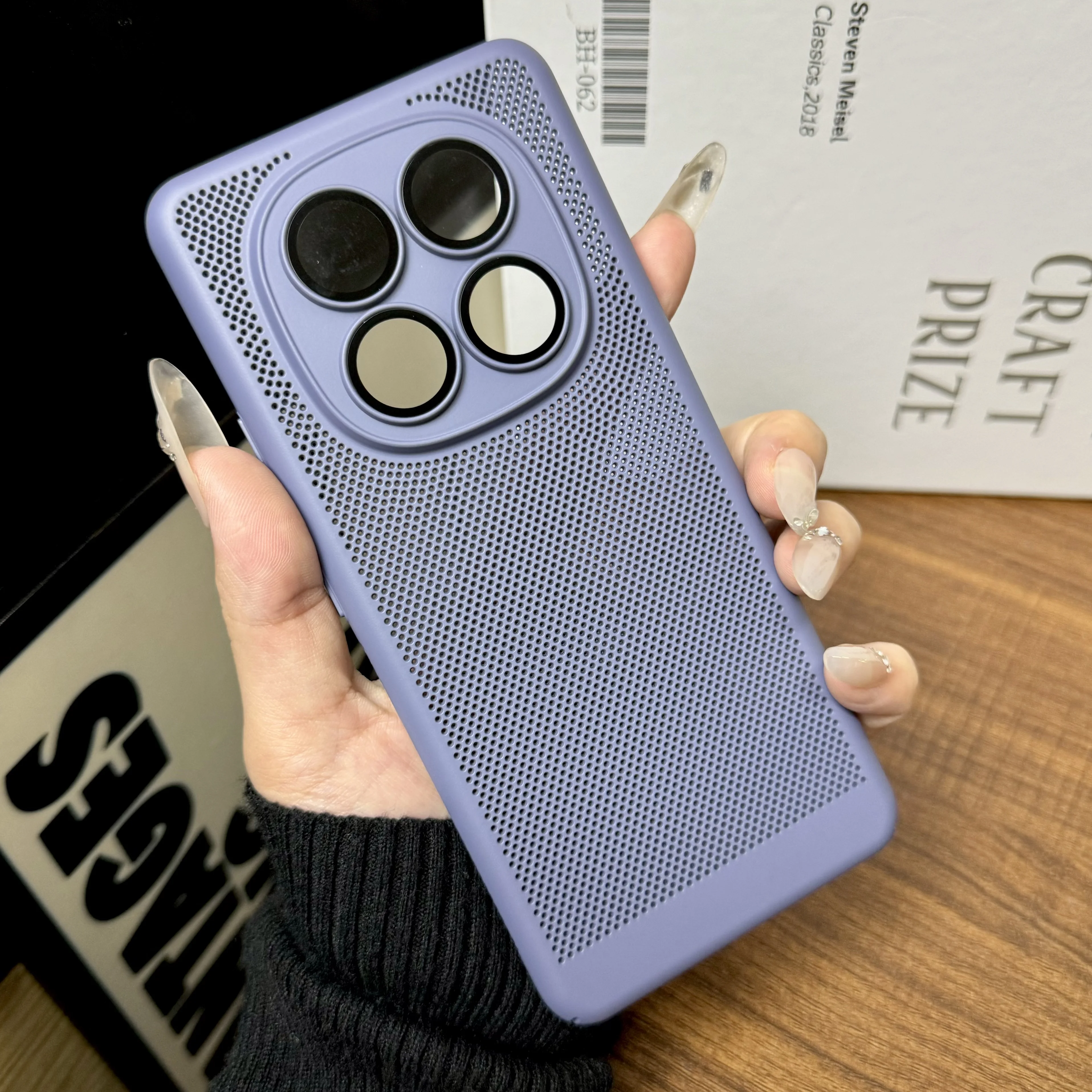 Heat Dissipating Shockproof Hard Case with Mesh Armor and Lens Protector