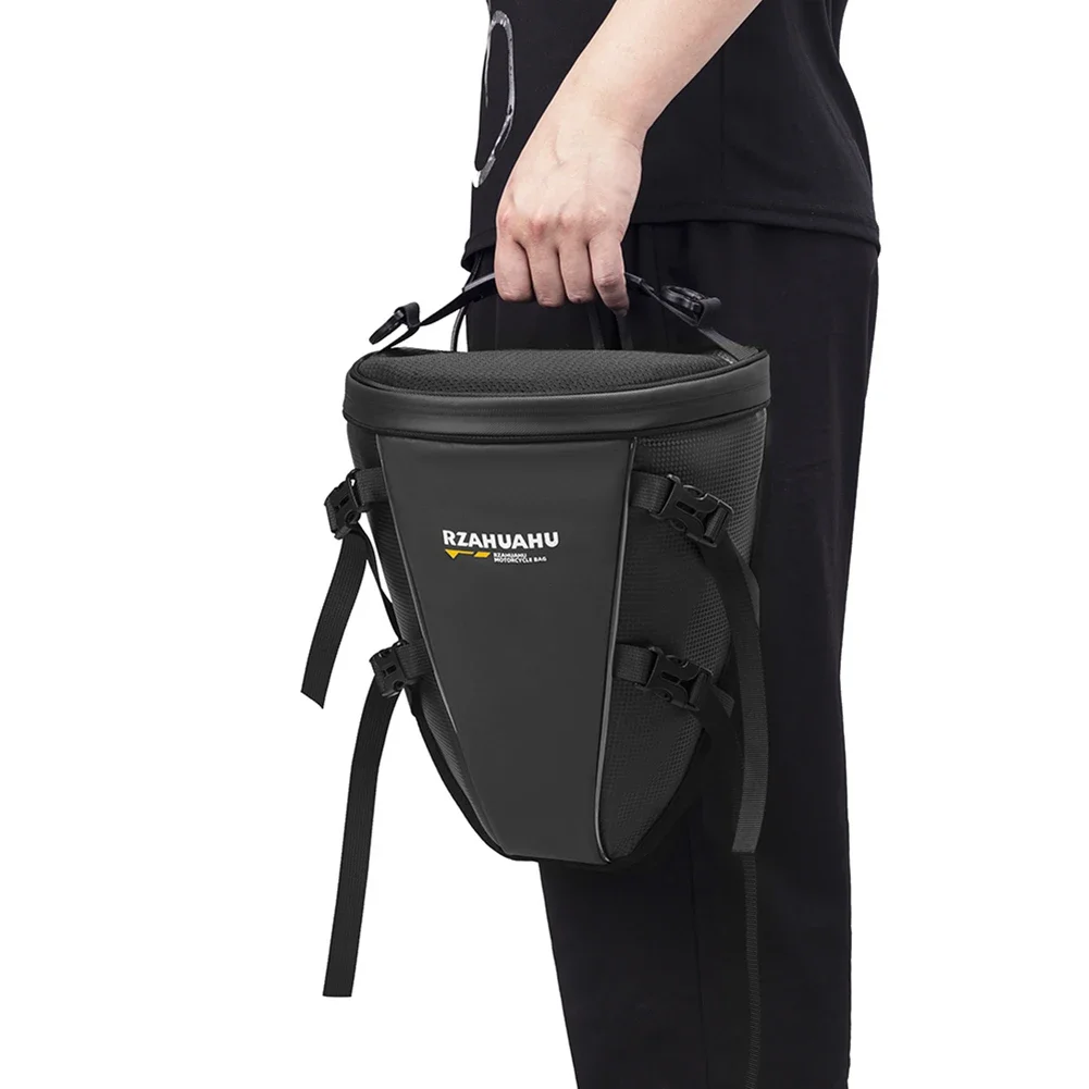 Waterproof Motorcycle Rear Seat Bag Large Capacity Multifunctional Crossbody Bag Motorcycle Tail Saddle Bag for Outdoor Cycling