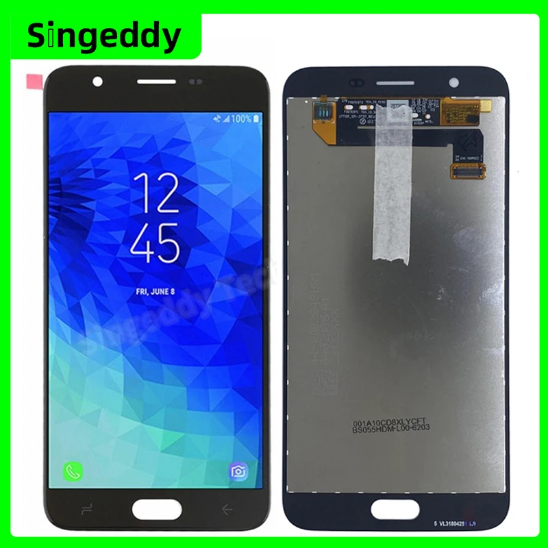 

J737 ЖК-дисплей для Samsung Galaxy J7 2018 сенсорный экран дигитайзер Датчик в сборе Полная замена J737A J737P J737V J737T