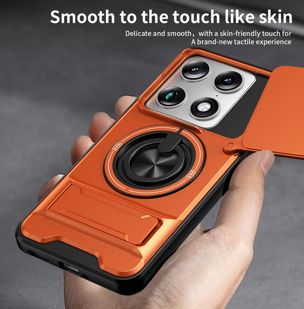 Dual-Function Ring Grip with Built-in Magnetic Car Holder - Protective Case