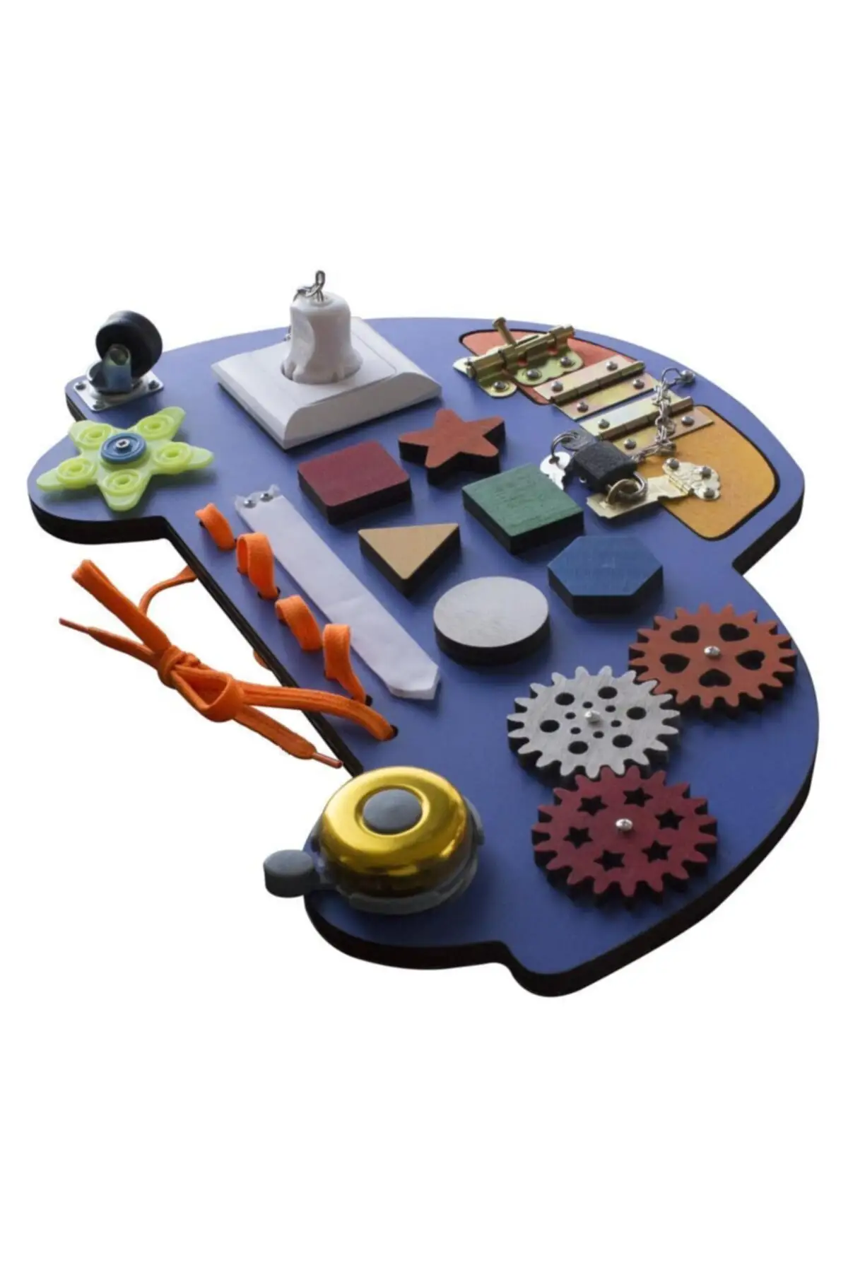 (1 pcs Blue) Car Modeled Activity And Training Board Busy Board