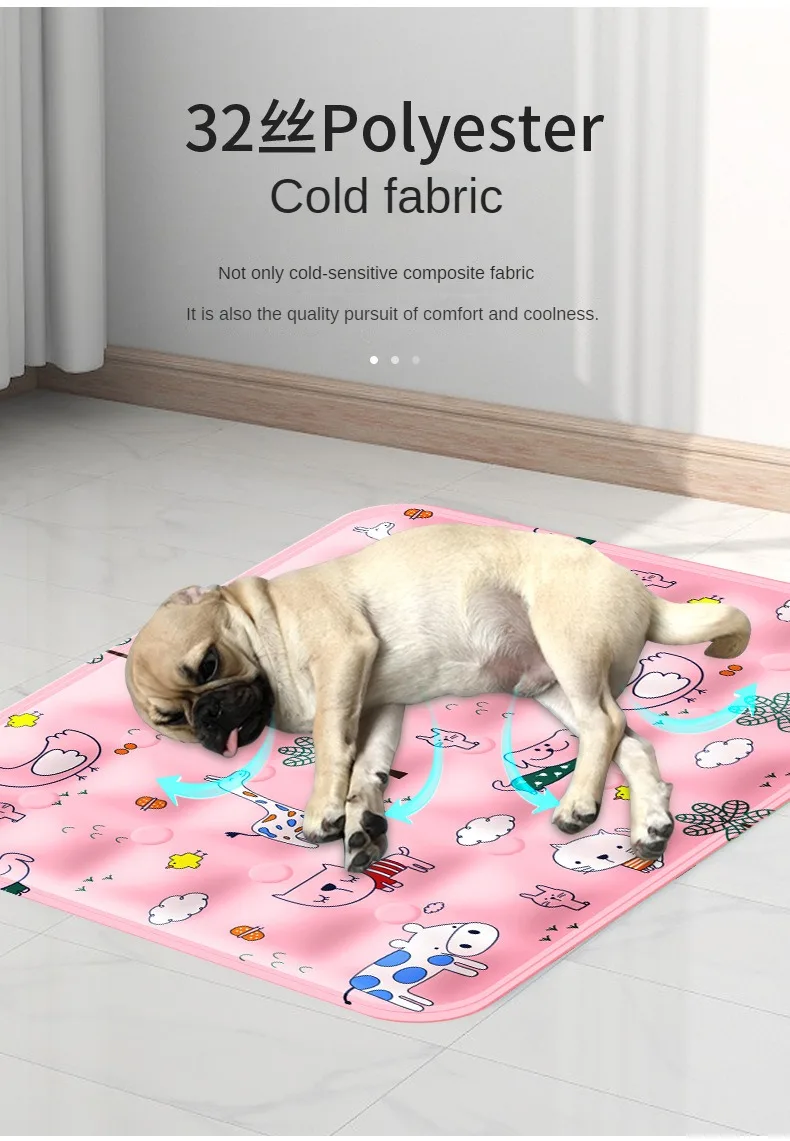 Ice Cooling Mat For Dogs And Cats Washable Pet Summer Blanket_voghion.com