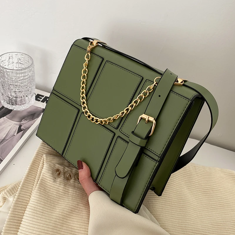 

Square Shoulder Bag Trend Design PU Leather Texture High-grade Sense Bags for Women 2023 New Crossbody Bag Upgrade Your Style