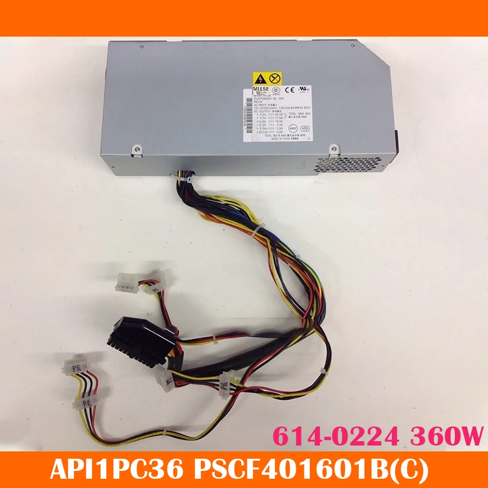 Server Power supply For G4 API1PC36 PSCF401601B(C) 614-0224 360W Works Perfectly High Quality