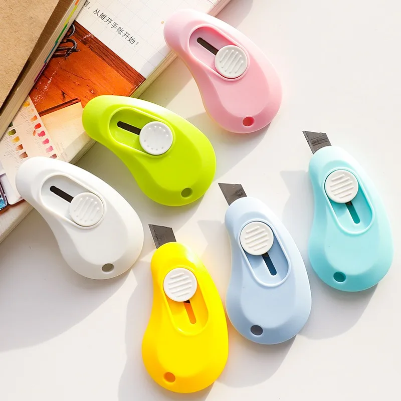 

1PC Kawaii Utility knife Mini Pocket Utility Knife Box Knife Paper Cutter Craft Wrapping Art Tool School Stationery Supplies