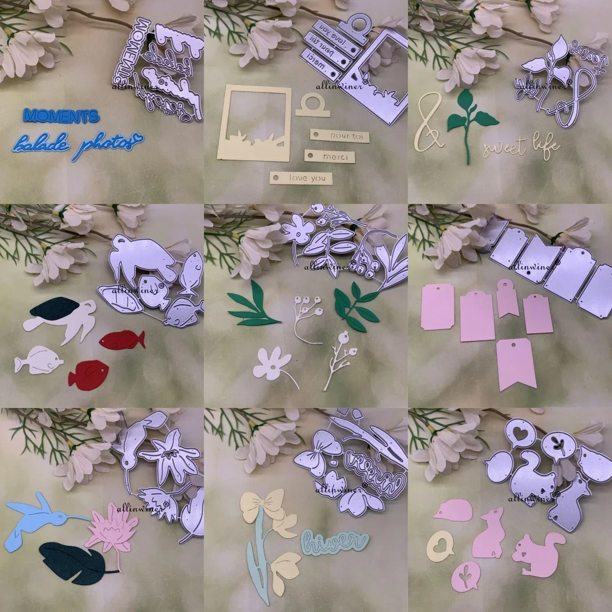 Blatt Brief Label Rahmen Metall Stanzformen Schablonen für DIY Scrapbooking dekorative Prägung Handwerk Stanzvorlage