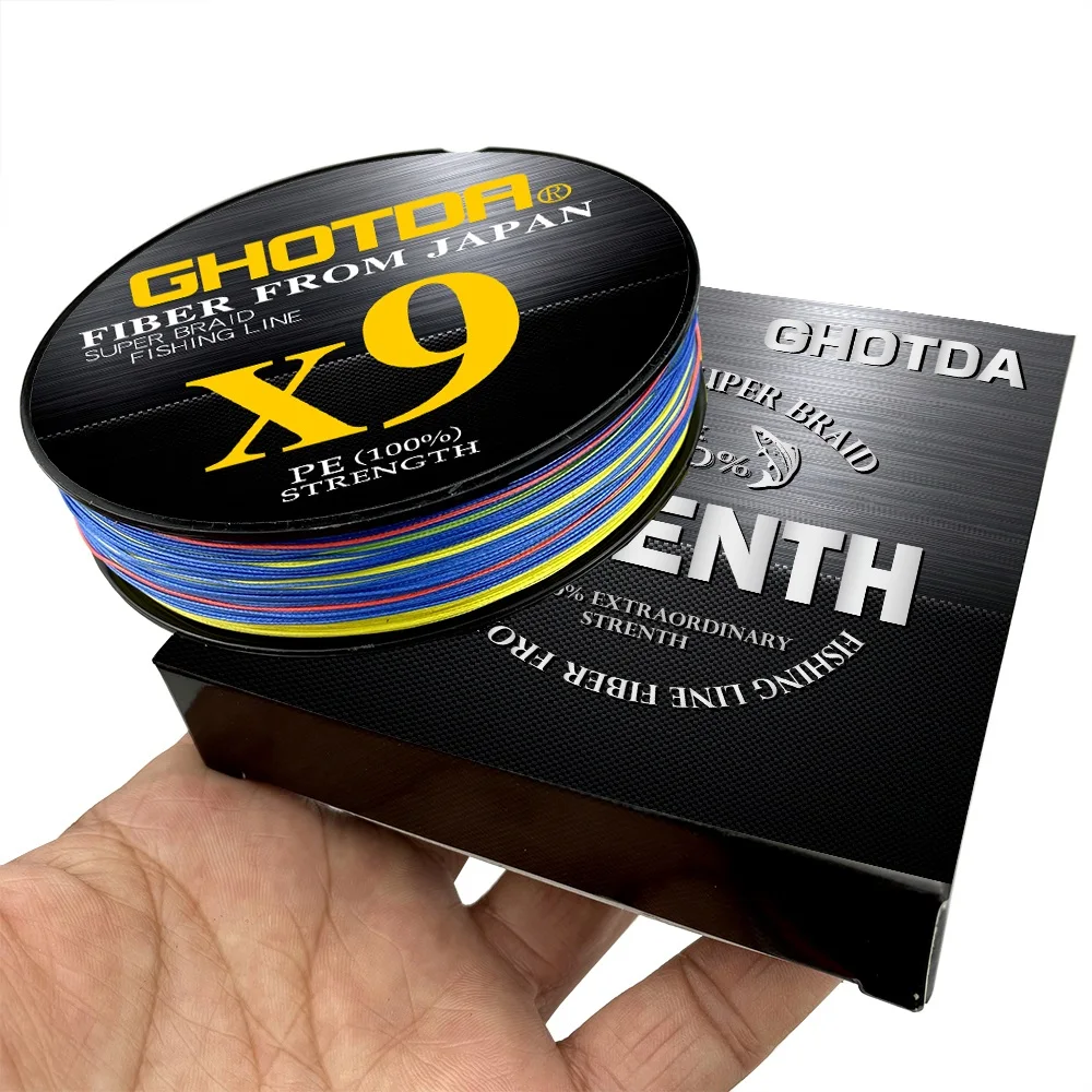 12 Strands 9 Strands 100m Fishing Line Braided Pe Super Strong Carp Sea Ocean Multifilament Wire 0.6#-8.0# Fishing Tools GHOTDA fishing tools