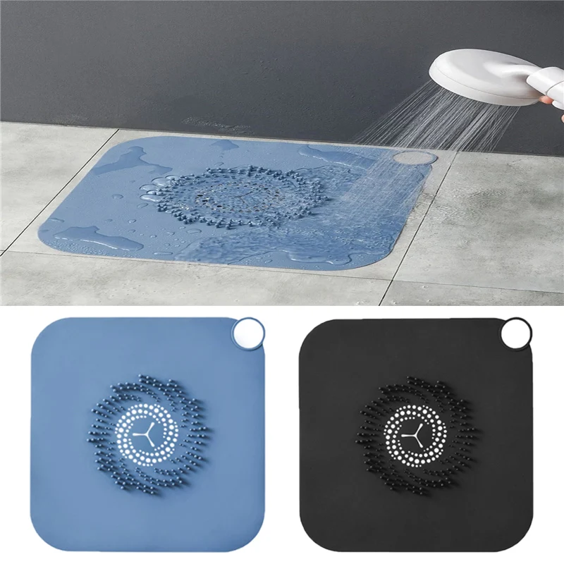 Dradorant Pad Anti Clogging Hair Catcher Stopper Bathroom Accessories Cover Sink Filter Silicone Deo Floor