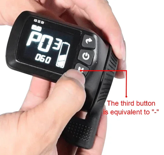 Kunray Display GZ3 mit Daumenanzeige Ebike Scooter Controller für Motor 24V-48V 350W E-Bike Teile Zubehör – Detail 5