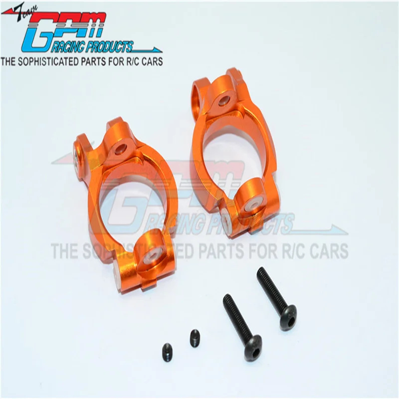 Axial SCX10 Aluminum Front C-Hub Upgrade Parts - 1 Pair Set, Orange - View #10