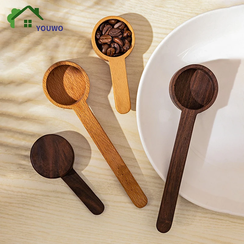 Wooden Tea Coffee Measuring Scoop Coffee Scoop Measure Kitchen