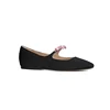 2024 New Square Toe Glossy Leather Flats Women Bowknot Mary Jane Shoes Female Red Dance Ballets Party Ball Bridal Wedding Shoes 6
