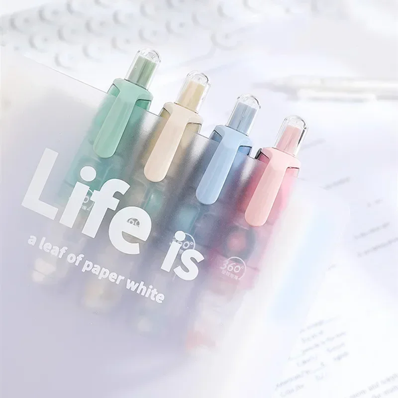 회전식 롤러 타입 투명 양면 테이프, 학생 스크랩북 수제 접착제 펜, 자체 접착 테이프, 5m 대용량, 1PC