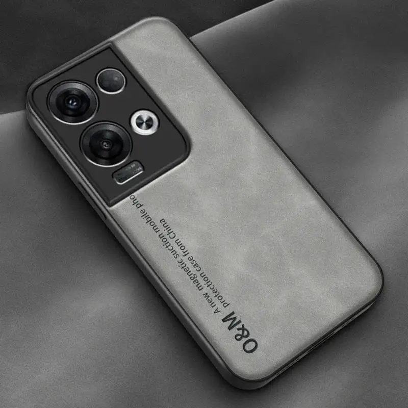 Luxury Magnetic Leather Phone Case - Premium Silicone Cover