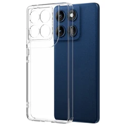 Transparent Scratch - Proof Hard Case with Camera Protection - Moto Edge60 Pro 5G (Clear)