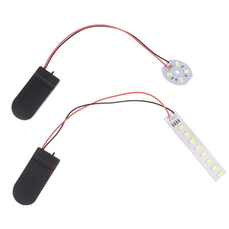 Mini DIY Electronic Small Light Bulb Handmade Luminous Material Button Lamp Bead Indoor House Scene Layout Accessory Diorama Kit