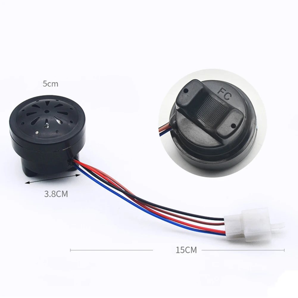 1pc 전자 자전거 2-in-1 스피커 악기 램프 48V-60V 전기 자전거 액세서리 용 대형 사운드 15cm 와이어 방수 방진 부품